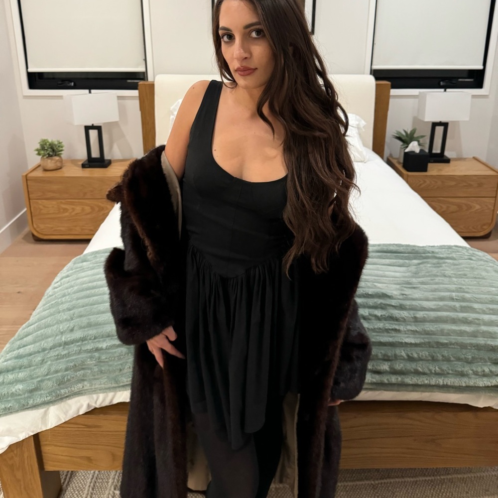 Black drop waiste mini dress black LBD - 12th tribe